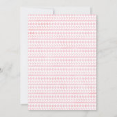 BohoTribal Teepee First Birthday Invitation Kaart (Achterkant)