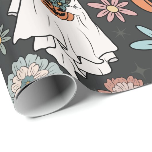 BohoWeen Halloween Ghosts Cadeaupapier (Rol Hoek)