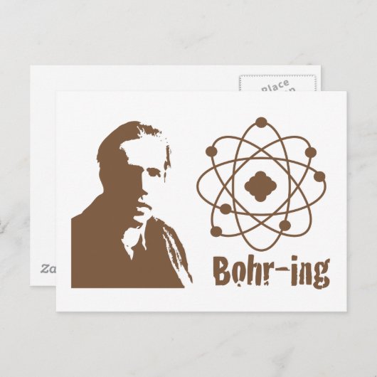 Bohr-ing Briefkaart (Voorkant / Achterkant)