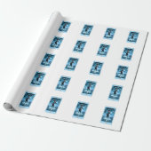 Bohrium (Bh) – ATOMIVRA™ Collectie Cadeaupapier (Uitgerold)
