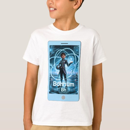 Bohrium (Bh) – ATOMIVRA™ Collectie T-shirt (Voorkant)