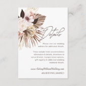 Bohse Waterverf Florals Weddenschap Details Informatiekaartje (Voorkant)