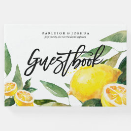 Bohse Waterverf Lemon Wedding Guest Book Gastenboek