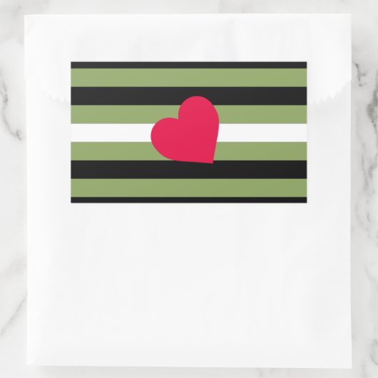 Boi Pride Flag Rechthoekige Sticker (Tas)