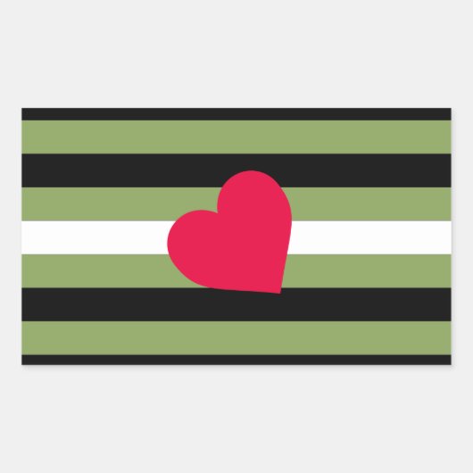 Boi Pride Flag Rechthoekige Sticker (Voorkant)