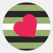 Boi Pride Flag Ronde Sticker (Voorkant)