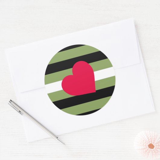 Boi Pride Flag Ronde Sticker (Envelop)