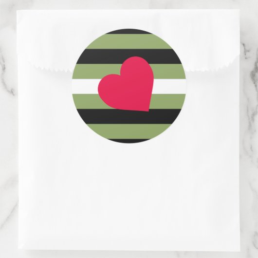 Boi Pride Flag Ronde Sticker (Tas)