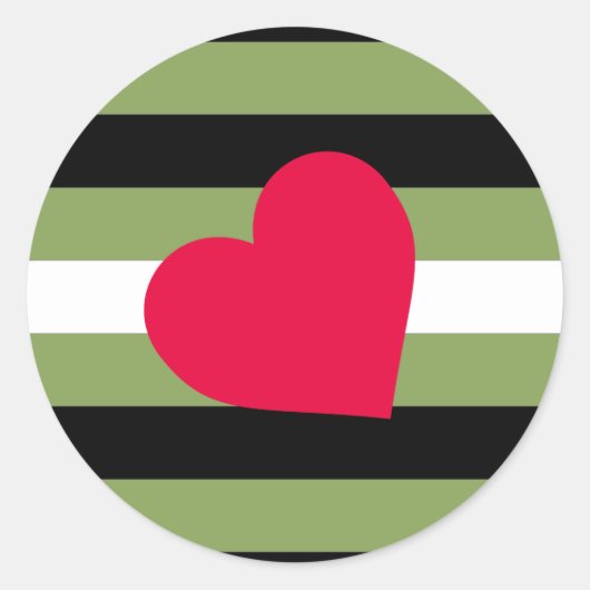 Boi Pride Flag Ronde Sticker (Voorkant)
