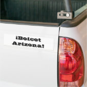 Boicot Arizona Bumpersticker (Op Truck)