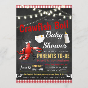 Boil Beer Baby shower Invitation Kaart