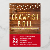 Boil Couples Engagement Party Folie Uitnodiging (Voorkant)