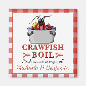 Boil Lobster Barbecue Engagement Party Magneet (Voorkant)