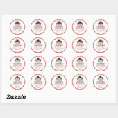 Boil Lobster Barbecue Engagement Party Ronde Sticker (Vel)