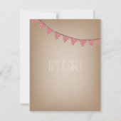 Boil met laag Baby shower Kaart (Achterkant)