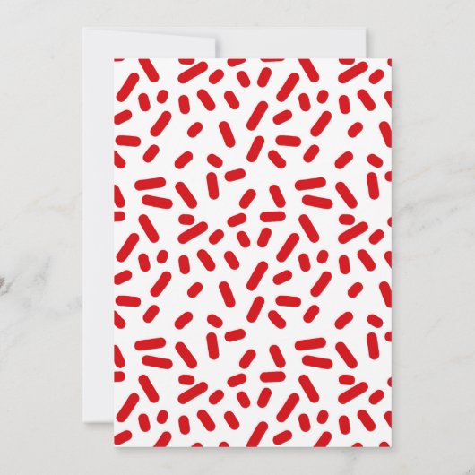 Boil Red Graduation Party nodiging Kaart (Achterkant)