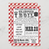 Boil-uitnodiging voor kraaien kaart (Voorkant / Achterkant)