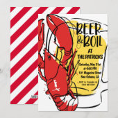 Boil-uitnodiging voor kraaien kaart (Voorkant / Achterkant)