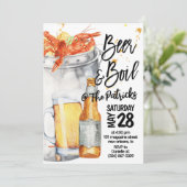 Boil-uitnodiging voor kraaien kaart (Staand voorkant)