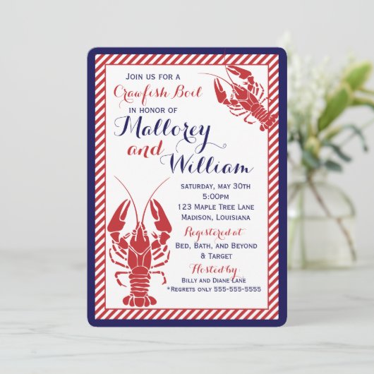 Boil-uitnodiging voor kraaien kaart (Staand voorkant)