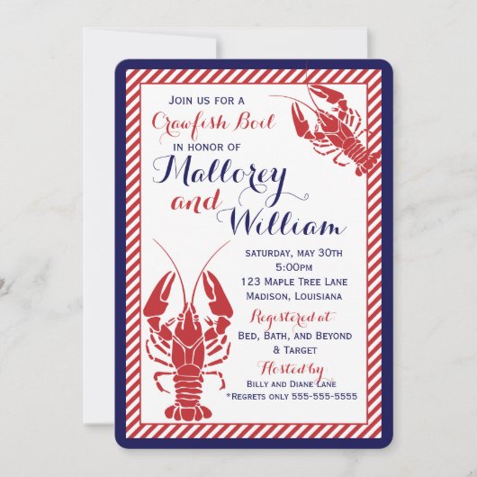 Boil-uitnodiging voor kraaien kaart (Voorkant)