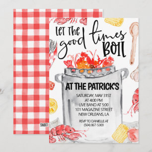 Boil-uitnodiging voor kraaien kaart