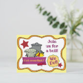 Boil-uitnodiging voor kraaien uitnodiging briefkaart (Staand voorkant)