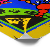 Boiled Crawfish Abstract Poster (Hoek)