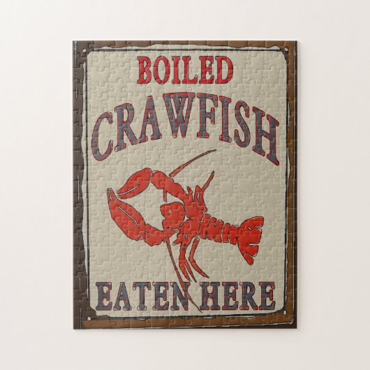 Boiled Crawfish Sign Legpuzzel (Verticaal)