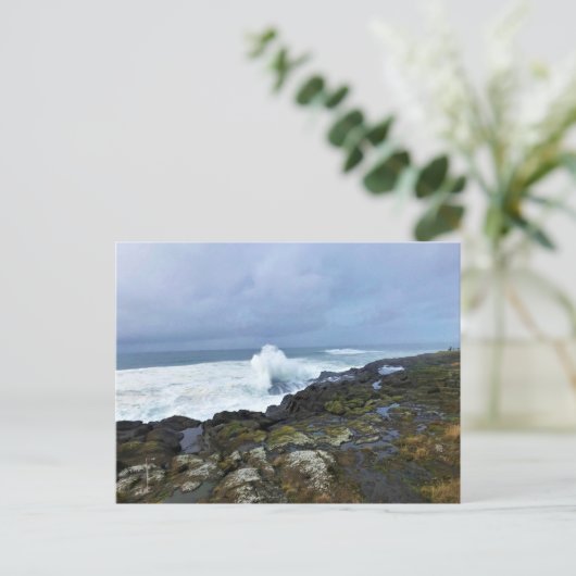 Boiler Bay State Wayside, Depoe Bay, Oregon Briefkaart (Staand voorkant)