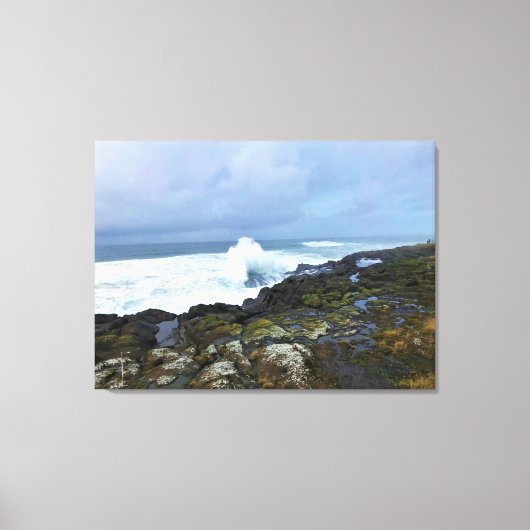 Boiler Bay State Wayside, Depoe Bay, Oregon Canvas Afdruk (Voorkant)