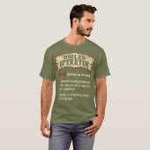 Boiler Operator Dictionary Term Sarcastic T-shirt (Voorkant volledig)
