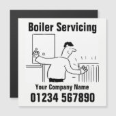 Boiler Servicing Contactgegevens Magneet (Voorkant / Achterkant)