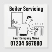 Boiler Servicing Contactgegevens Magneet (Voorkant)