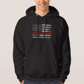 Boilermaker USA Flag Profession Retro Job Title Hoodie (Voorkant)