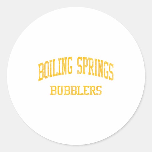 Boiling Springs High School Hs Boiling Springs Pa  Ronde Sticker (Voorkant)