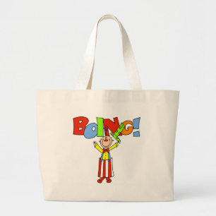 Boing Clown T-shirts en Cadeaus Grote Tote Bag