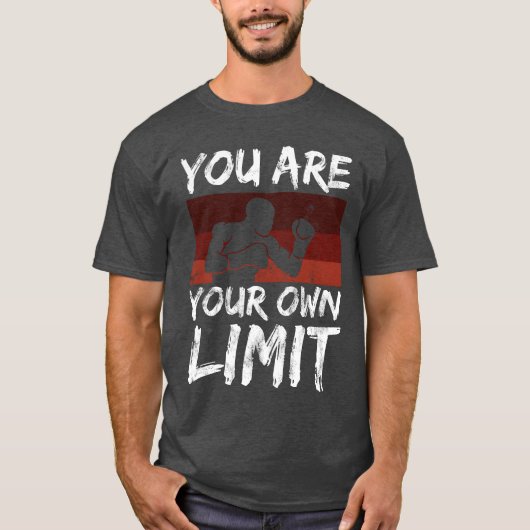 Boing Sport Saying You Are Your Limit Mindset frie T-shirt (Voorkant)