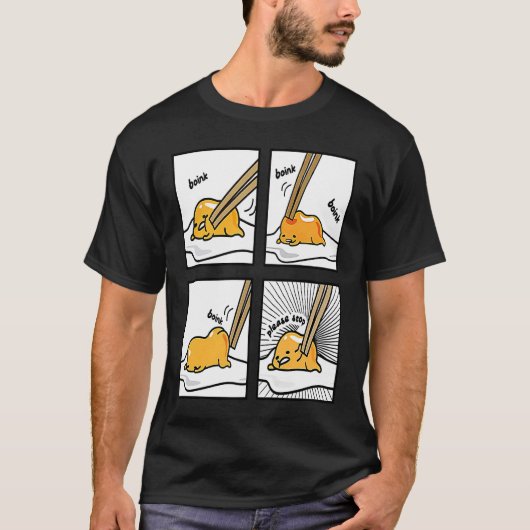 Boink Egg Yolk Please Stop Cute Lazy Sleepy Egg Fo T-shirt (Voorkant)