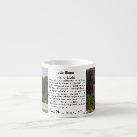 Bois Blanc Island Light espresso mok (Voorkant)