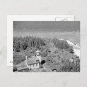 Bois Blanc-vuurtoren Briefkaart (Voorkant / Achterkant)