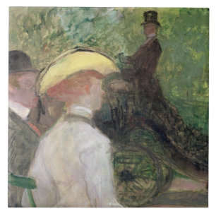 Bois de Boulogne, 1901 (olie op doek) Tegeltje