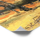 Bois de Boulogne Mensen lopen van Gogh Fine Art Poster (Hoek)