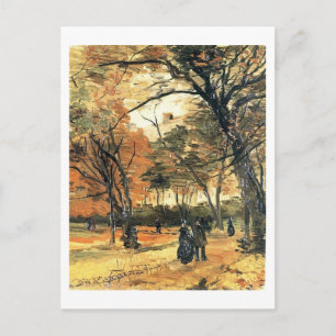 Bois de Boulogne, People Walking, Vincent van Gogh Briefkaart