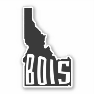 Bois, Idaho State Outline - Amerikaanse reizen Sticker