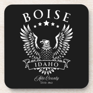 Boise Ada County Idaho Antieke Adelaar Bier Onderzetter