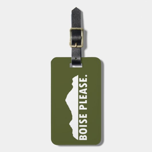 Boise Alsjeblieft Bagagelabel (Voorkant verticaal)