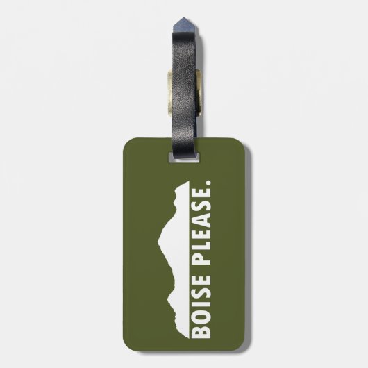 Boise Alsjeblieft Bagagelabel (Achterkant verticaal)