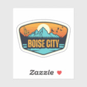 Boise City, Idaho Sticker (Vel)