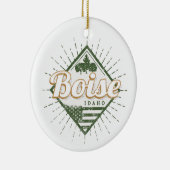 Boise City Idaho United States  USA Tree Keramisch Ornament (Rechts)